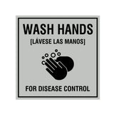 Signs ByLITA Square Wash Hands For Disease Control Sign