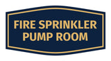 Signs ByLITA Fancy Fire Sprinkler Pump Room Sign with Adhesive Tape, Mounts On Any Surface, Weather Resistant, Indoor/Outdoor Use