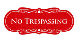 Signs ByLITA Designer No trespassing Sign