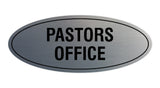 Signs ByLITA Oval Pastors Office Sign