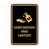 Portrait Round Complimentary Hand Sanitizer Sign
