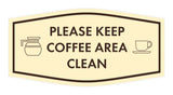 Fancy Please Keep Coffee Area Clean Wall or Door Sign