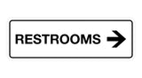 Signs ByLITA Standard RESTROOM (RIGHT ARROW) Sign