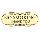 Designer NO SMOKING Thank You Sign