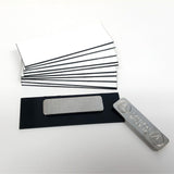 1" x 3" Name Tag Badge Blanks with Magnetic Backing - 10 Pack