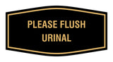 Fancy Please Flush Urinal Wall or Door Sign