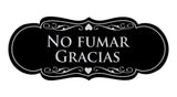 Signs ByLITA Designer Spanish No Fumar Gracias Sign