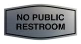 Signs ByLITA Fancy No Public Restroom Sign
