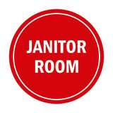 Signs ByLITA Circle Janitor Room Sign