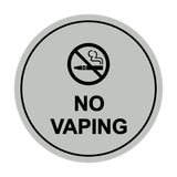 Signs ByLITA Circle No Vaping Sign