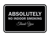 Signs ByLITA Classic Framed Absolutely No Indoor Smoking Thank You Sign