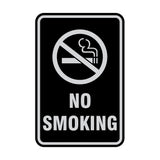 Portrait Round No Smoking Sign
