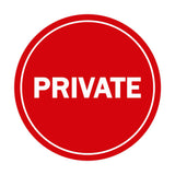 Signs ByLITA Circle Private Sign