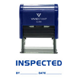 INSPECTED By Date Self Inking Rubber Stamp