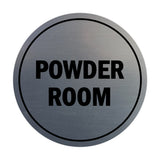 Signs ByLITA Circle Powder Room Sign