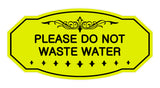 Victorian Please Do Not Waste Water Sign