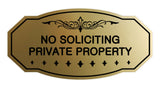 Signs ByLITA Victorian No Soliciting Private Property Sign