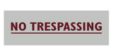 Signs ByLITA Basic No Trespassing Sign