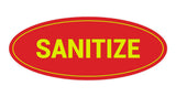 Oval Sanitize Sign
