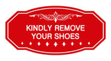 Victorian Kindly Remove Your Shoes Sign