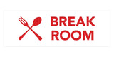 Signs ByLITA Basic Break Room Sign