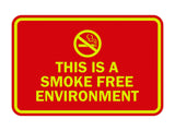 Signs ByLITA Classic Framed This Is A Smoke Free Environment Sign