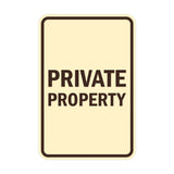 Portrait Round Private Property Sign