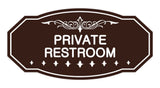Victorian Private Restroom Sign