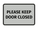 Signs ByLITA Classic Framed Please Keep Door Closed Sign
