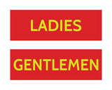 Signs ByLITA Basic Ladies and Gentlemen Sign Set