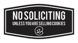 Fancy No Soliciting (Unless You Are Selling Cookies) Wall or Door Sign