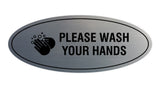 Signs ByLITA Oval Please Wash Your Hands Sign