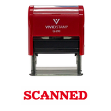 Simple SCANNED Office Self-Inking Office Rubber Stamp