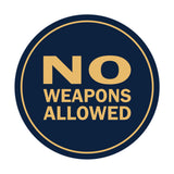 Signs ByLITA Circle No Weapons Allowed Sign