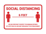 Classic Framed Social Distancing Sign