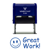 GREAT WORK Teacher Self Inking Rubber Stamp
