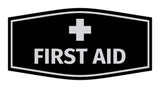 Signs ByLITA Fancy First Aid Sign with Adhesive Tape, Mounts On Any Surface, Weather Resistant, Indoor/Outdoor Use