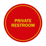 Signs ByLITA Circle Private Restroom Sign