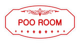 Victorian Poo Room Sign