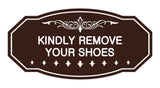 Victorian Kindly Remove Your Shoes Sign