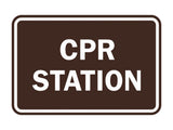 Signs ByLITA Classic CPR Station Sign