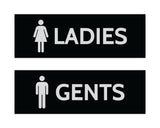 Signs ByLITA Basic Ladies and Gents Sign Set