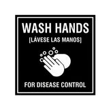 Signs ByLITA Square Wash Hands For Disease Control Sign