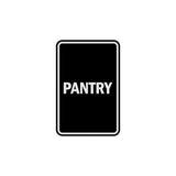 Portrait Round Pantry Sign