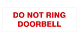 Signs ByLITA Basic Do Not Ring Doorbell Sign