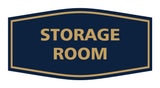 Navy Blue / Gold Signs ByLITA Fancy Storage Room Sign