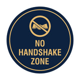 Circle No Handshake Zone Sign