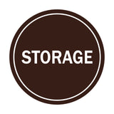Dark Brown Signs ByLITA Circle Storage Sign