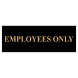 Basic Employees Only Door / Wall Sign
