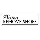 Standard Please Remove Shoes Wall Door Sign